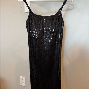 Playboy Bunny Black Sequin Dress